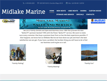 Tablet Screenshot of midlakemarine.com